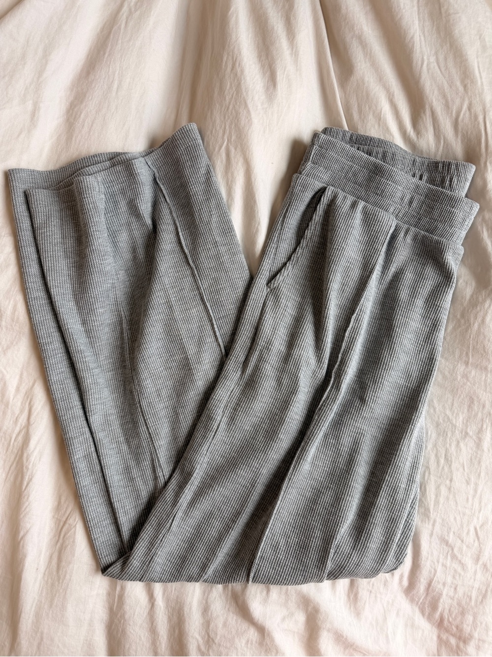 ASOS Grey Ribbed Track Pants